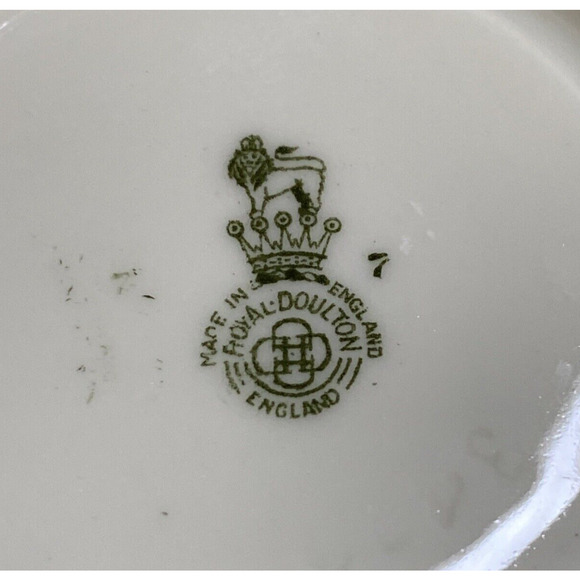 Vintage Royal Doulton Floral Demitasse Cup & Saucer Set England Cottage Core - Picture 5 of 8